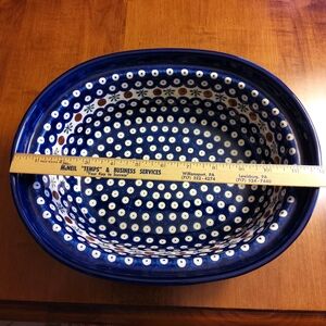 Polish Pottery Oval Baking DISH